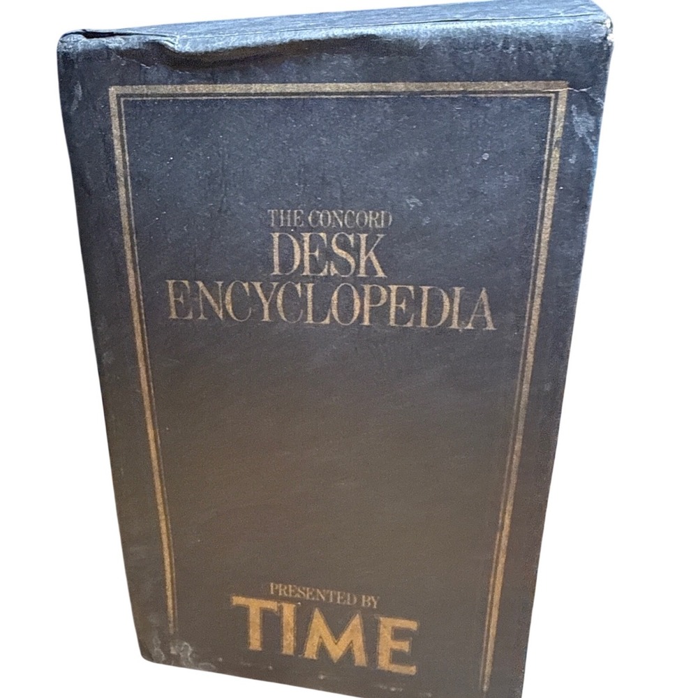 The Concord Desk Encyclopedia 3 Volume Set Presented by TIME Vintage Reference